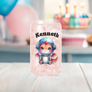 Cute baby dragon in space helmet! 🐉✨ can glass