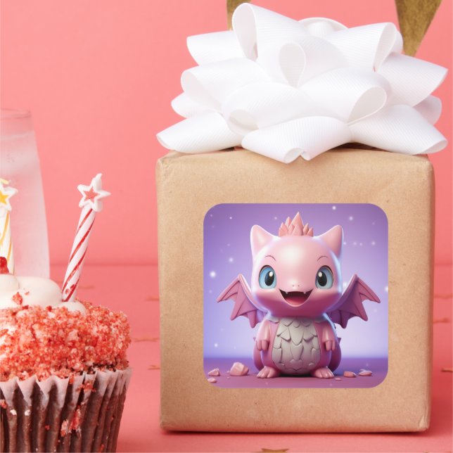 Cute baby dragon sticker (Party)