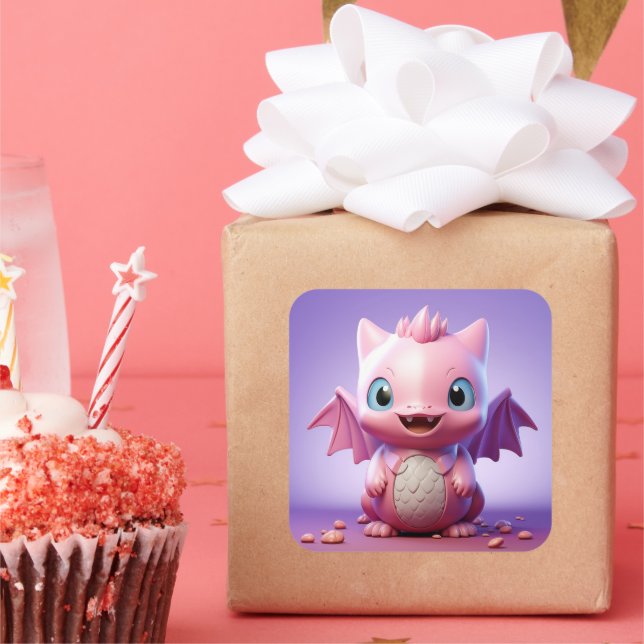Cute baby dragon sticker (Party)