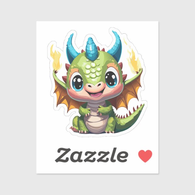 Cute Baby Dragon With Tourching Wings (Sheet)