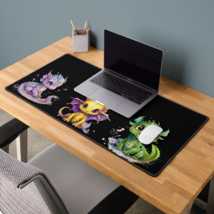 Cute Baby Dragons Personalised Desk Mat