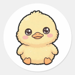 Cute Baby Duck Chick Classic Sticker