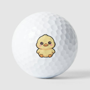 Cute Baby Duck Chick Golf Balls