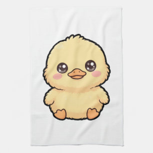 Cute Baby Duck Chick Kitchen Towel