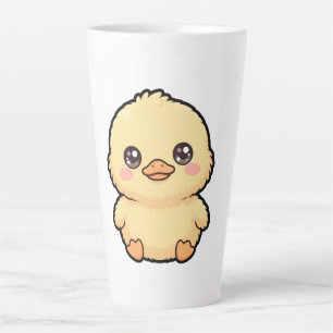 Cute Baby Duck Chick Latte Mug