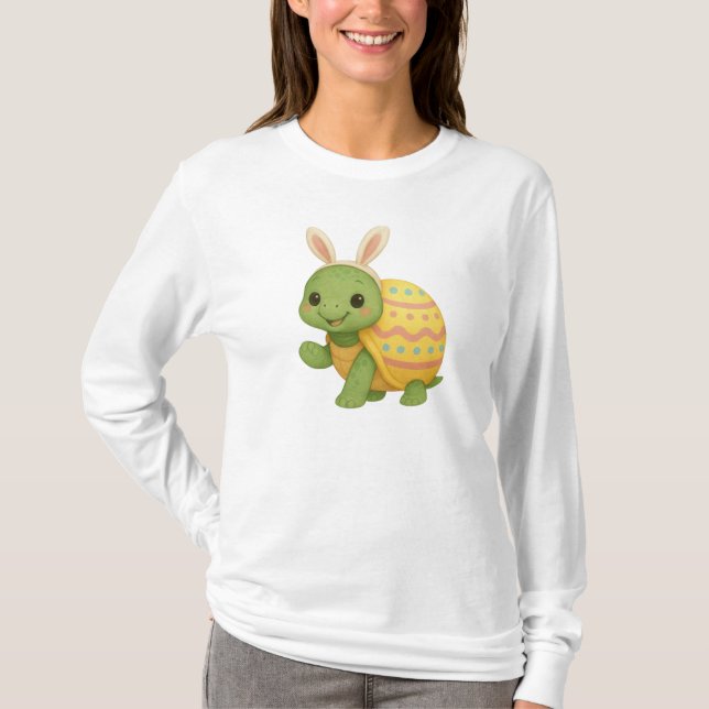 Cute baby Easter/Spring Turtle T-Shirt (Front)