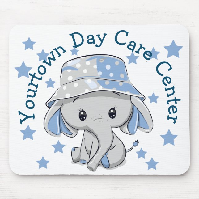 Cute Baby Elephant Boy   Mouse Mat (Front)