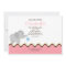 Cute Baby Elephant Girl's Birthday Invitation