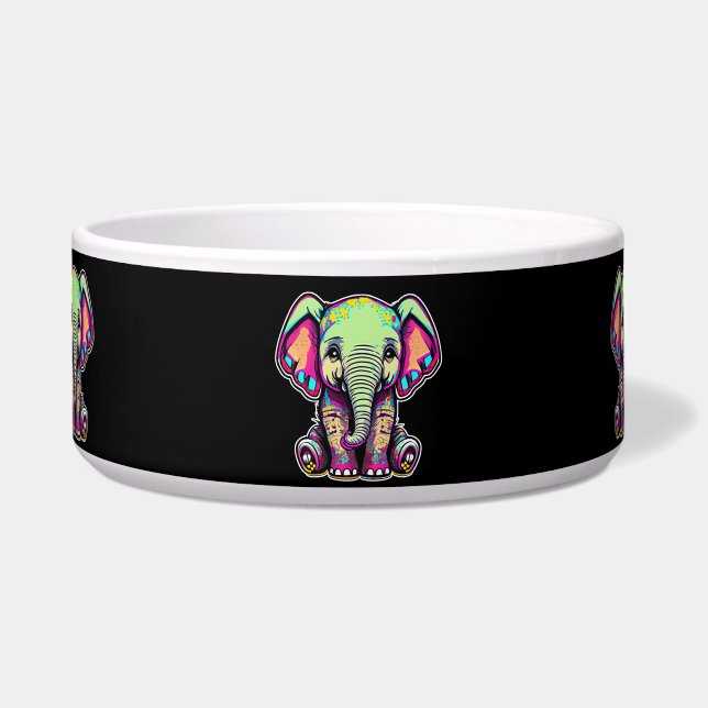 Cute Baby Elephant sitting digital illustration (Front)