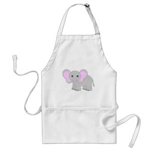 Cute Baby Elephant Standard Apron