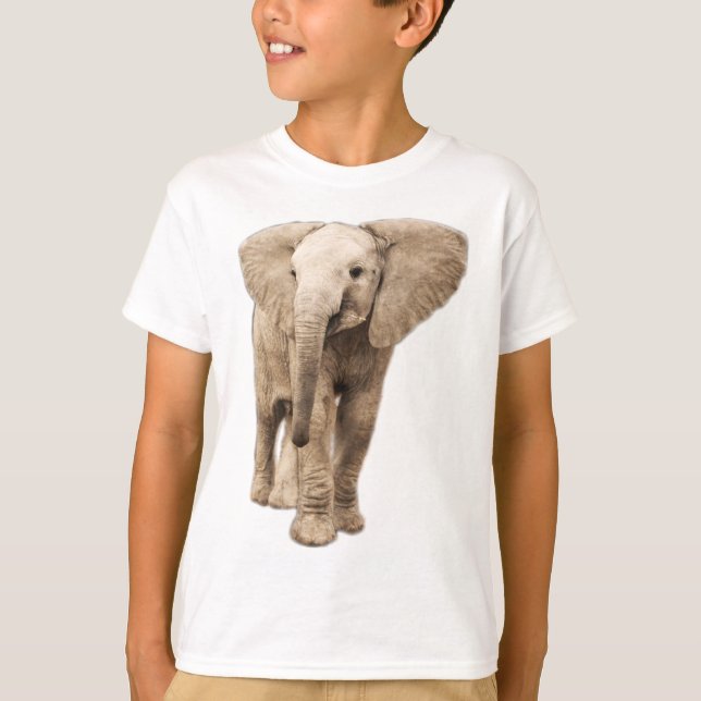 Cute Baby Elephant T-Shirt (Front)