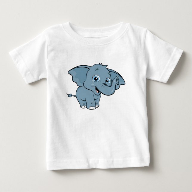 Cute Baby Elephant T-Shirt (Front)