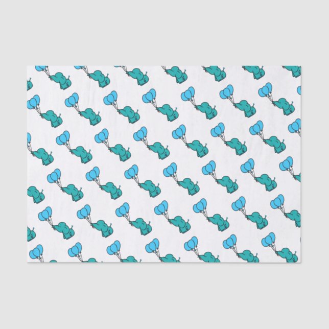 Cute Baby Elephant Tissue Paper (Front)