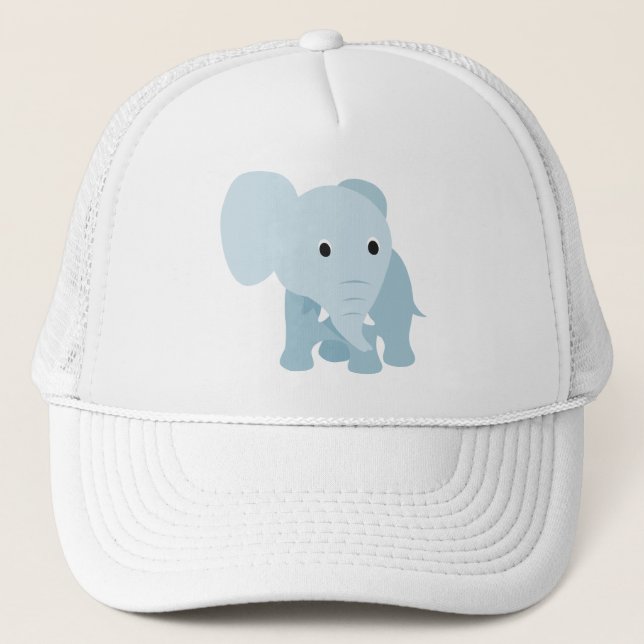 Cute Baby Elephant Trucker Hat (Front)