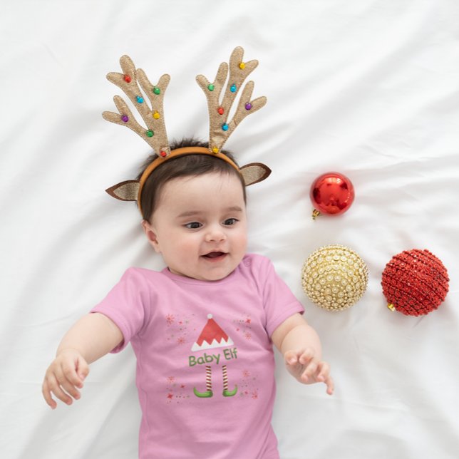 Cute Baby Elf & Snowflake Christmas Bodysuit (Creator Uploaded)