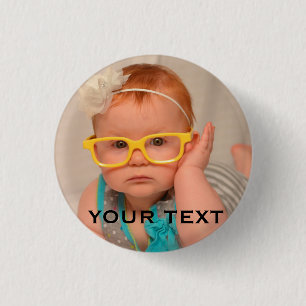 Cute Baby Family Photo 3 Cm Round Badge