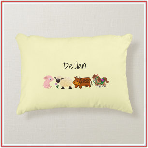 Cute Baby Farm Animals Decorative Cushion