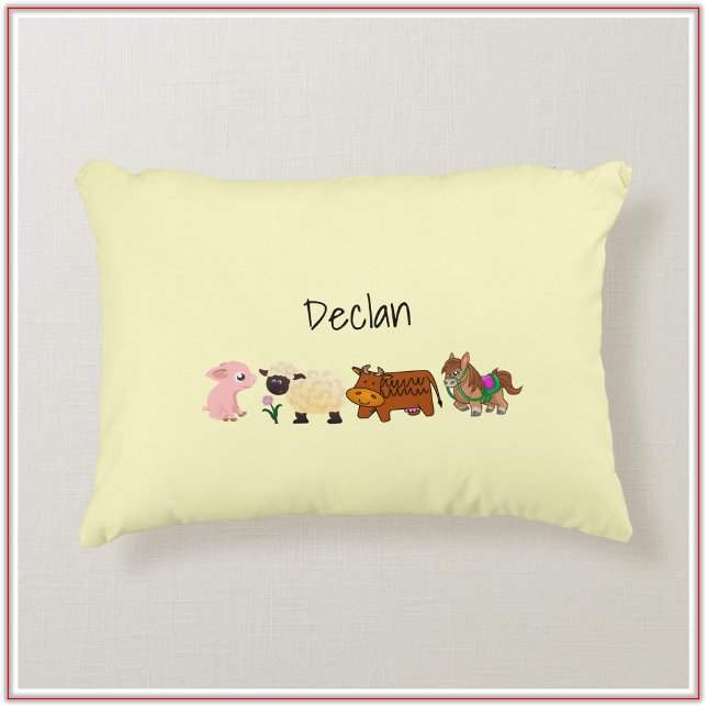 Cute Baby Farm Animals Decorative Cushion (Creator Uploaded)