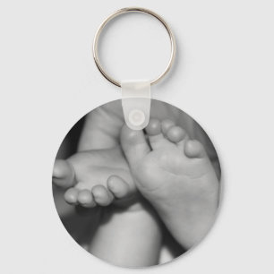 Cute Baby Feet Key Ring