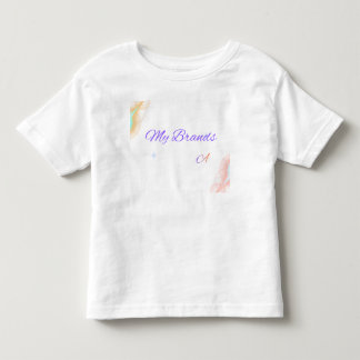 Cute Baby Footprints & Text Toddler T-Shirt