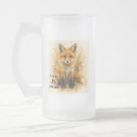 Cute Baby Fox Black Boots White Tail Art