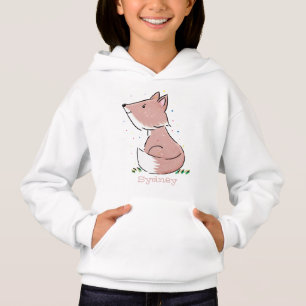 Cute baby fox cartoon illustration