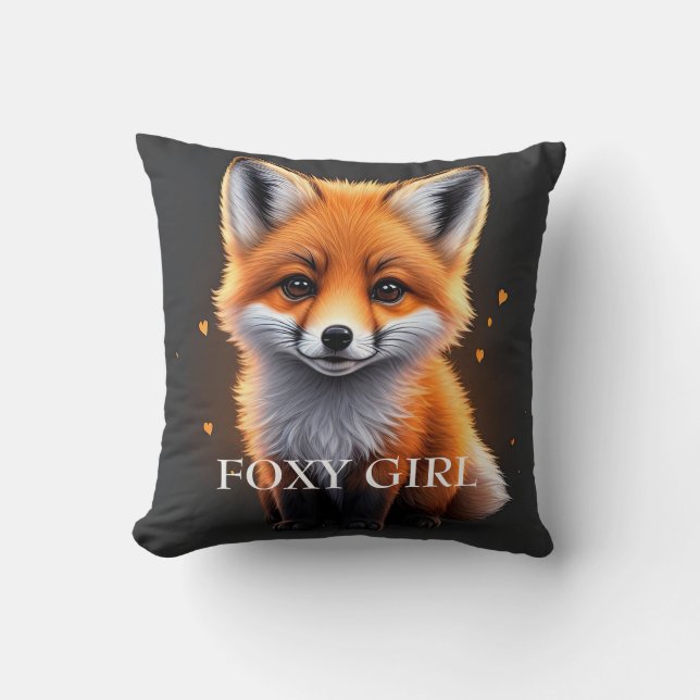 Cute Baby Fox Cushion (Front)