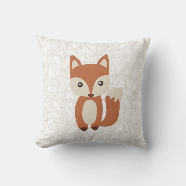 Cute Baby Fox Cushion (Front)