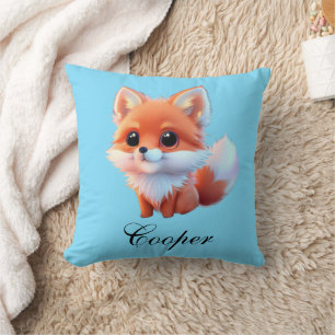 Cute baby fox Forest woodland friends Cushion
