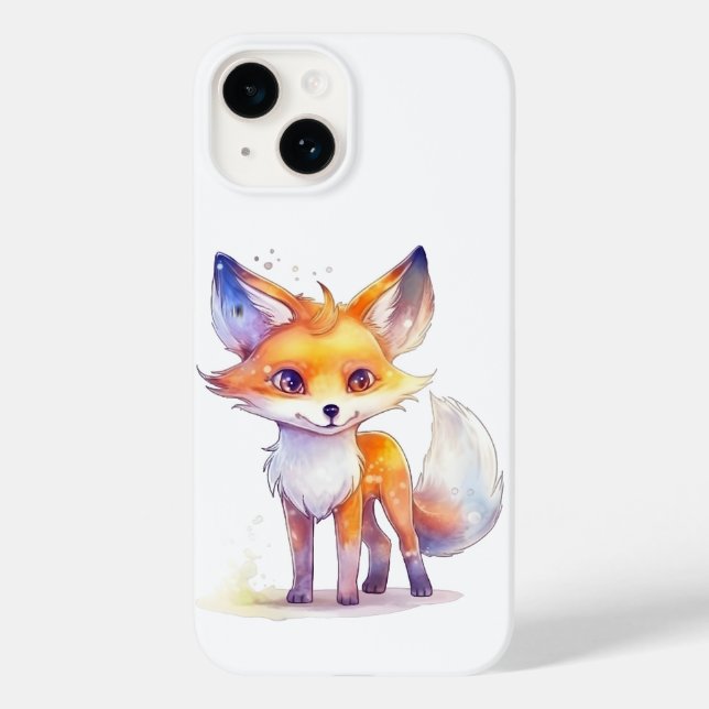 Cute Baby Fox iPhone 14 Case (Back)