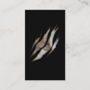 Cute Baby Fox Lover Torn Animal Business Card