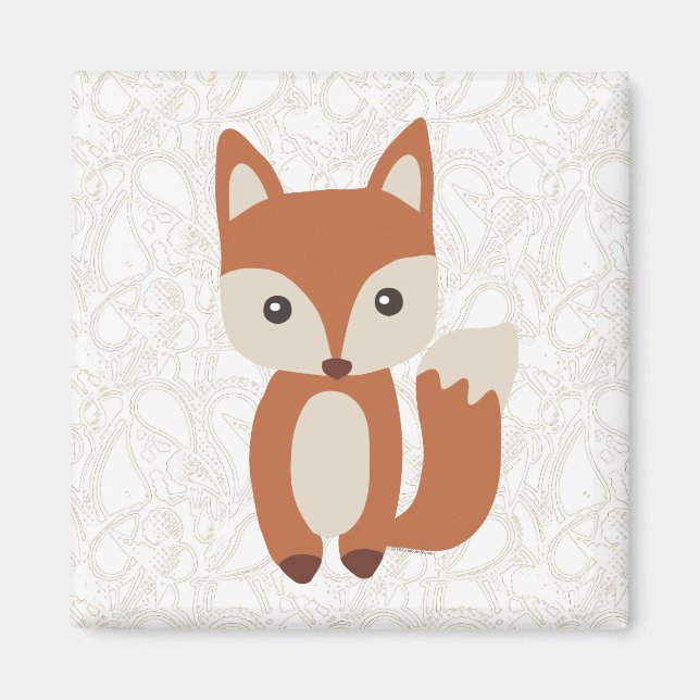 Cute Baby Fox Magnet (Front)