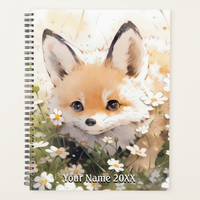 Cute Baby Fox Planner (Front)