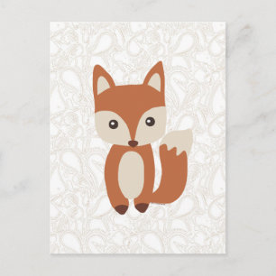 Cute Baby Fox Postcard