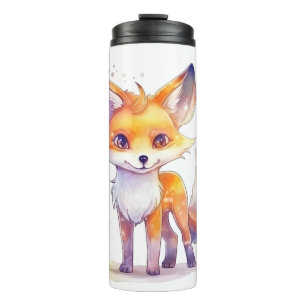 Cute Baby Fox Thermal Tumbler