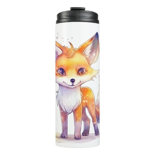 Cute Baby Fox Thermal Tumbler (Front)