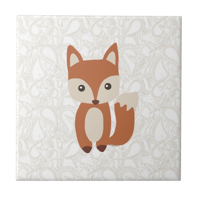 Cute Baby Fox Tile (Front)