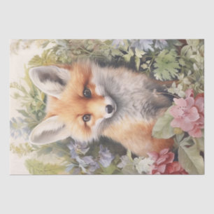 Cute Baby Fox Tissue Paper