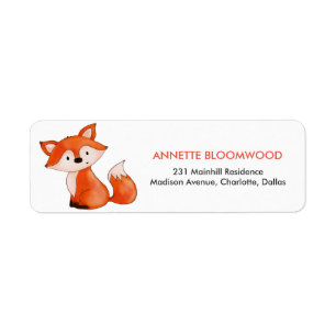 Cute Baby Fox   Woodland Baby Shower