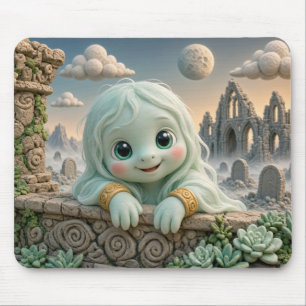 Cute Baby Ghost, Mythical Mouse Mat