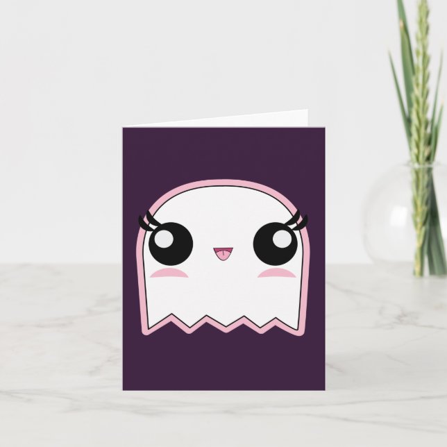 Cute Baby Ghost Note Card (Front)