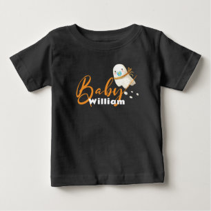 Cute Baby Ghost Pacifier Scarf Boo T-Shirt