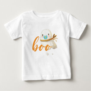 Cute Baby Ghost Pacifier Scarf Boo T-Shirt
