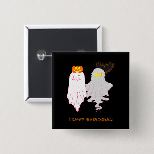Cute Baby Ghosts Halloween Button