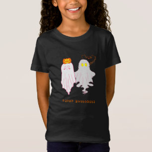 Cute Baby Ghosts Halloween Girl's T-Shirt