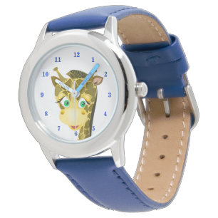 Cute Baby Giraffe - Blue Watch