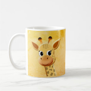 Cute Baby Giraffe Drawing Coffee Mug