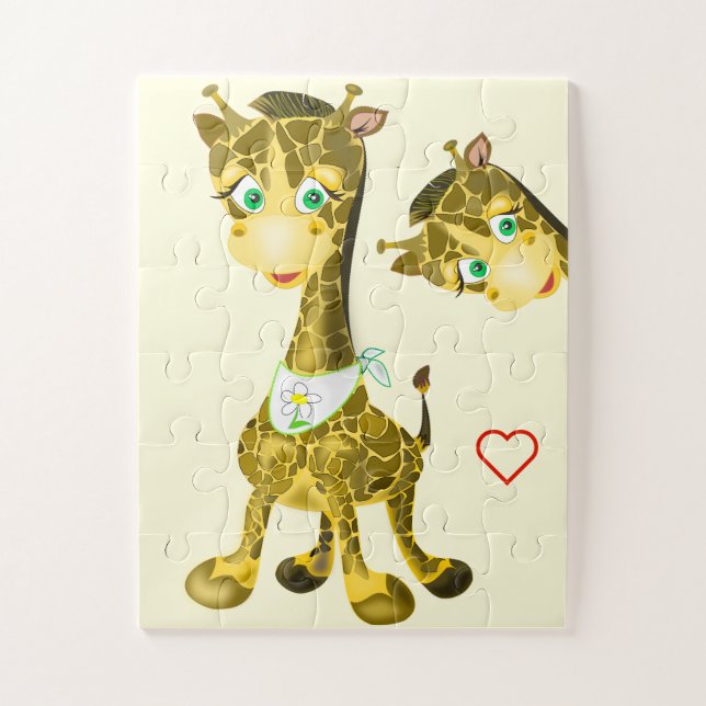 Cute Baby Giraffe Jigsaw Puzzle (Vertical)