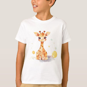 Cute Baby Giraffe Kid's T-Shirt