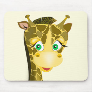 Cute Baby Giraffe - Mouse Mat